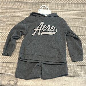 Aeropostale Gray Hoodie Matching Set